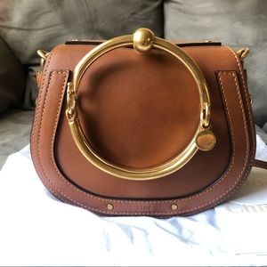 Authentic Chloe Small Nile Bracelet Calf/ Suede